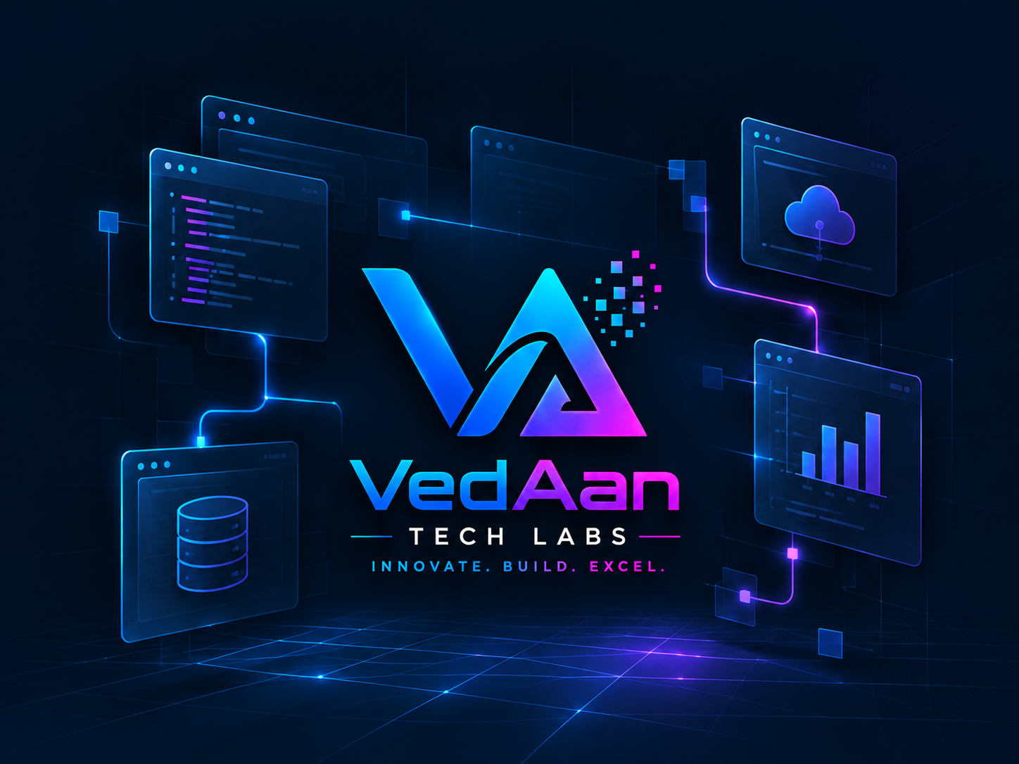 VedAan Tech Labs with 3D glass technology panels